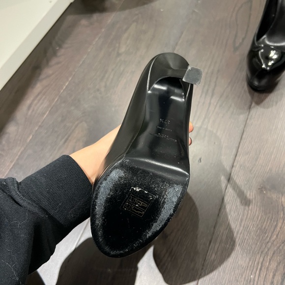 YSL black leather Ladies shoe ( platform pump ) in size 37.5 New condition - Picture 10 of 11